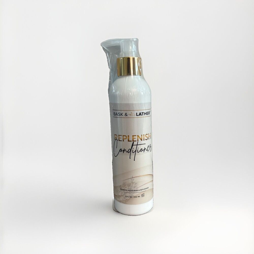 BASK & LATHER Replenish Conditioner 8 fl oz 236 mL Hydrating Moisturizing